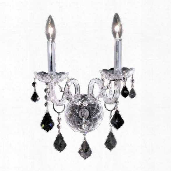 Elegant Lighting Alexandria 13 2 Light Elements Crystal Wall Sconce