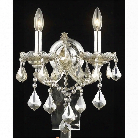 Elegant Lighting Maria Theresa 2 Light Elements Crystal Wall Sconce