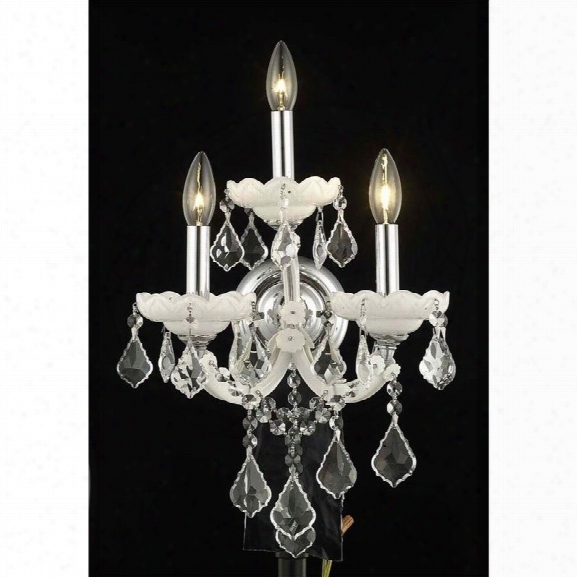 Elegant Lighting Maria Theresa 22 3 Light Spectra Crystal Wall Sconce