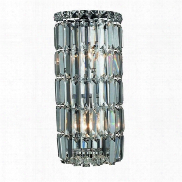 Elegant Lighting Maxime 16 2 Light Elements Crystal Wall Sconce