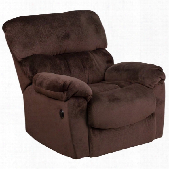 Flash Furniture Sharpei Push Button Power Recliner In Chocolate