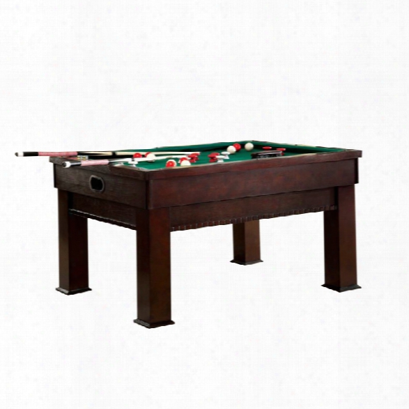 Furniture Of America Mairano Pool Table In Dark Cherry