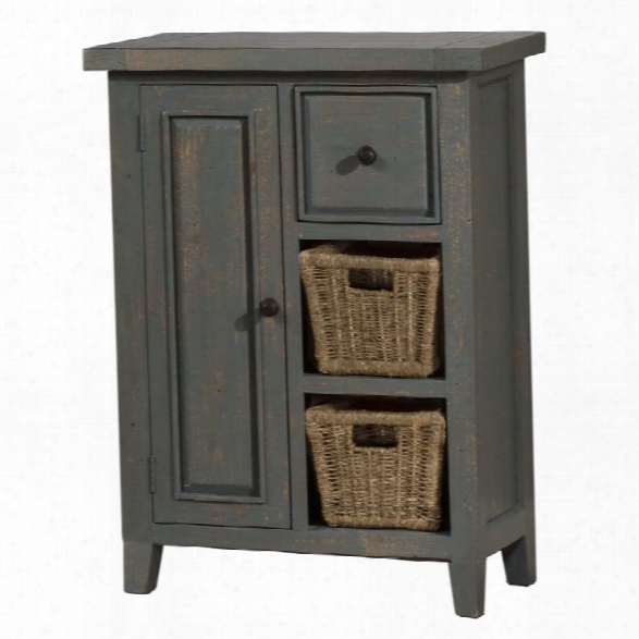 Hillsdale Tuscan Retreat 2 Shelf Accent Chest In Nordic Blue