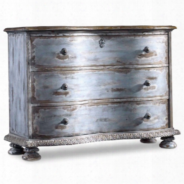 Hooker Furniture Chatelet 3 Drawer Accent Chest In Blue