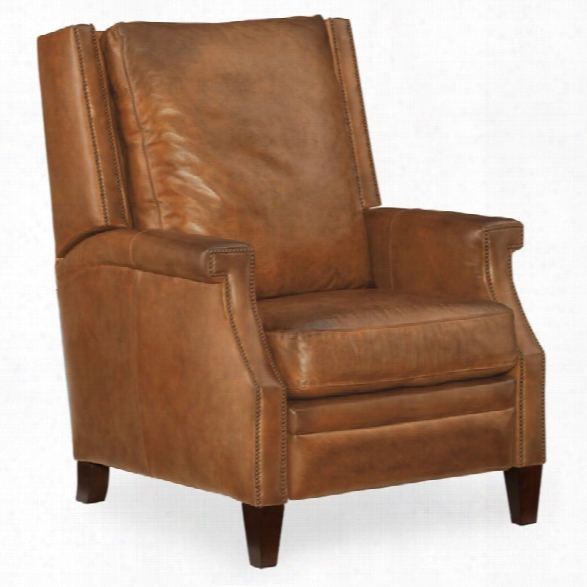 Hooker Furniture Collin Leather Recliner In Brown