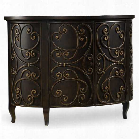 Hooker Furniture Demilune Accent Chest In Black