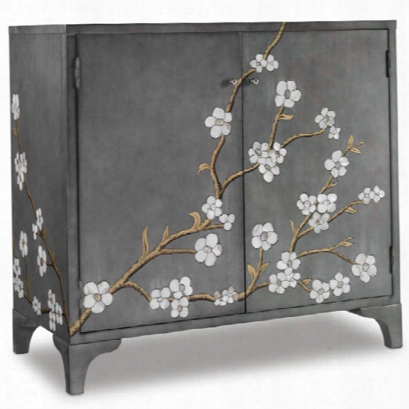 Hooker Furniture In Bloom 2 Door Accent Chest In Gray