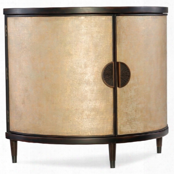 Hooker Furniture Melange Em Demilune Accent Chest In Gold