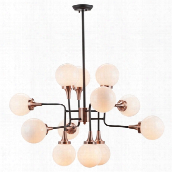 Nuevo Bella 12 Light Iron Pendant In White