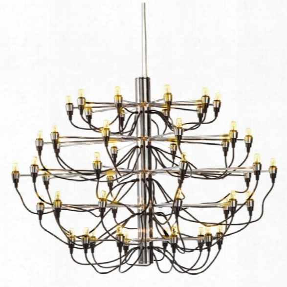 Nuevo Medusa 50 Light Adjustable Chandelier  In Silver