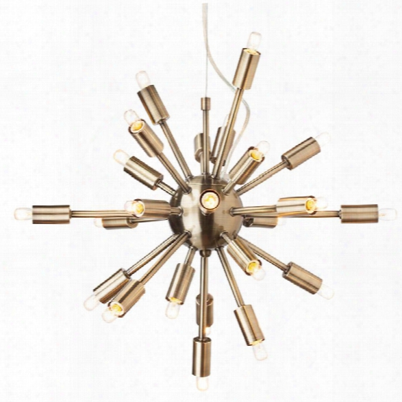 Nuevo Sputnik 24 Light Pendant In Antique Brass