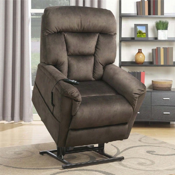 Pri Serengeti Dual Motor Lift Chair In Light Brown