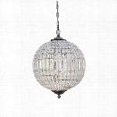 Abbyson Living Marcelle Circular Crystal Chandelier in Bronze