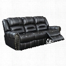 Furniture of America Stinson Faux Leather Power Reclining Sofa