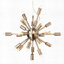 Nuevo Sputnik 24 Light Pendant in Antique Brass