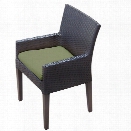 TKC Napa Wicker Patio Arm Dining Chairs in Cilantro (Set of 2)