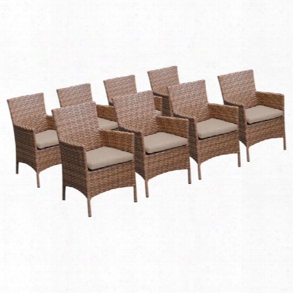 Tkc Laguna Patio Dining Arm Chair (set Of 8)