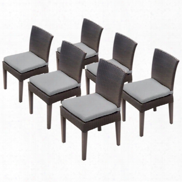 Tkc Napa Patio Dining Side Chair In Gray (set Of 6)