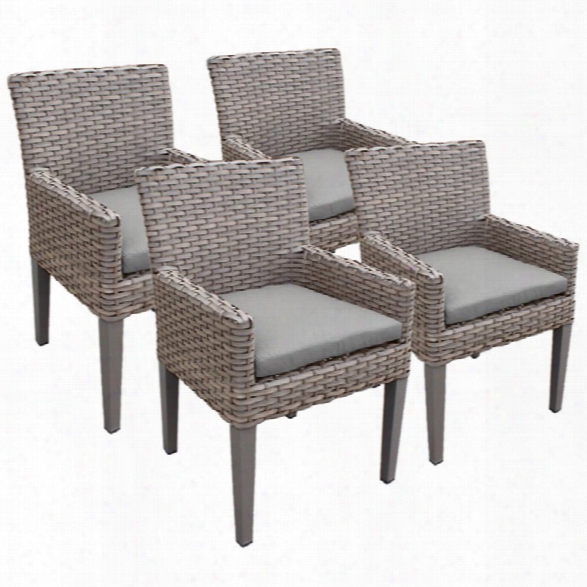 Tkc Oasis Patio Dining Arm Chair (set Of 4)