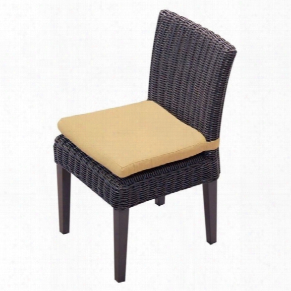 Tkc Venice Wicker Patio Dining Chairs In Sesame (set Of 2)