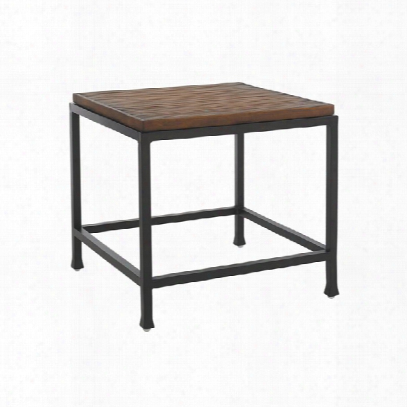 Tommy Bahama Ocean Club Pacifica Square Patio End Table In Sienna