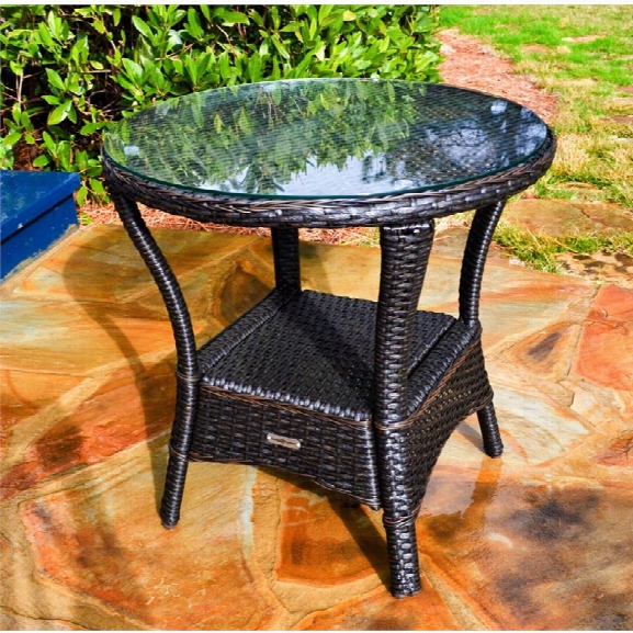 Tortuga Sea Pines Outdoor End Table In Tortoise