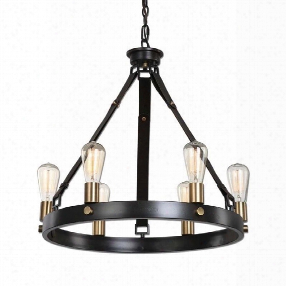 Uttermost Marlow 6 Light Antique Bronze Chandelier