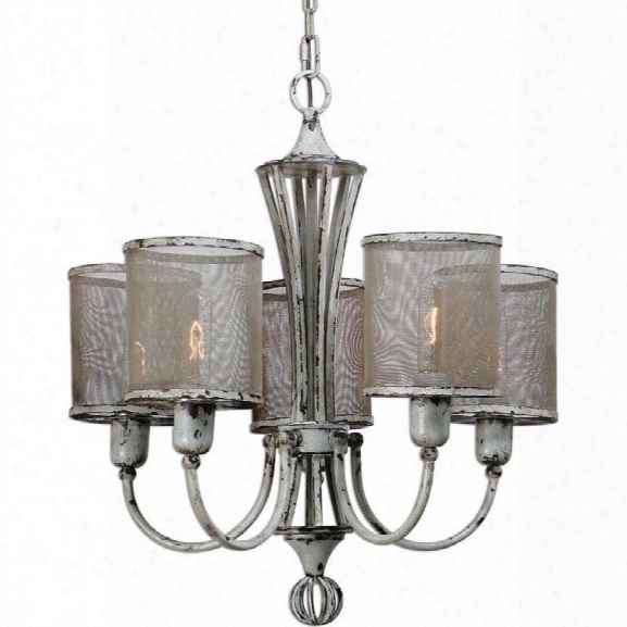 Uttermost Pontoise 5 Light Vintage Chandelier