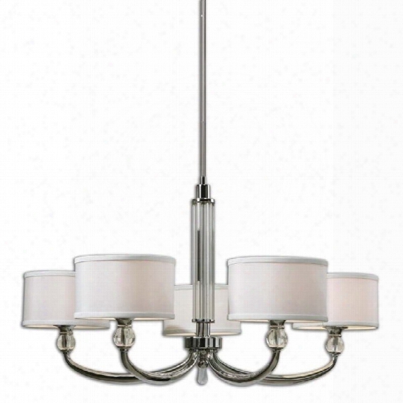 Uttermost Vanalen 5 Light Chrome Chandelier