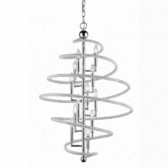 Z-lite Czarina 12 Light Chandelier In Chrome