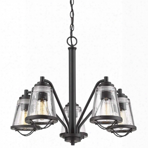 Z-lite Mariner 5 Light Chandelier In Bronze