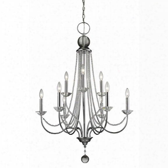 Z-lite Serenade 9 Light Chandelier In Chrome