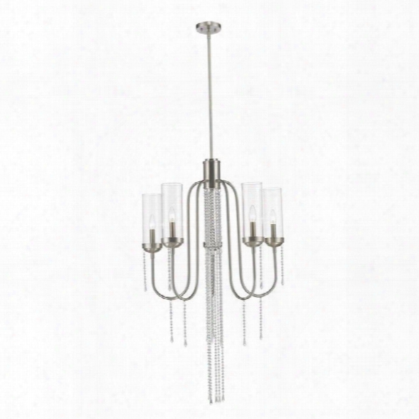 Z-lite Siena 5 Light Chandelier In Brushed Nickel