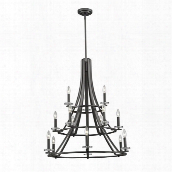 Z-lite Verona 15 Light Chandelier In Bronze