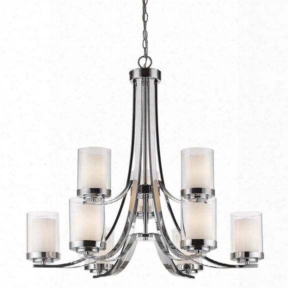 Z-lite Willow 9 Light Chandelier In Chrome