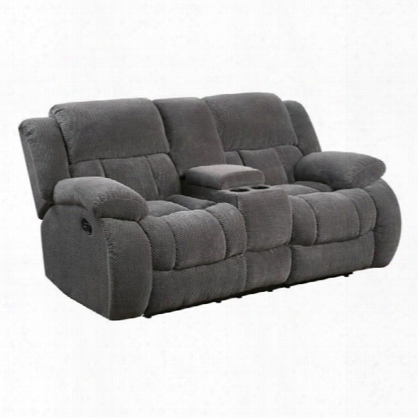 Coaster Weissman Reclining Loveseat In Gray