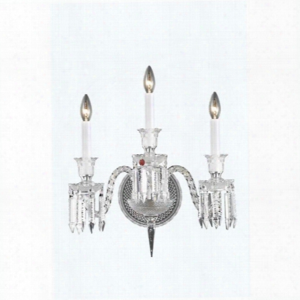 Elegant Lighting Majestic 18 3 Light Elegant Crystal Wall Sconce