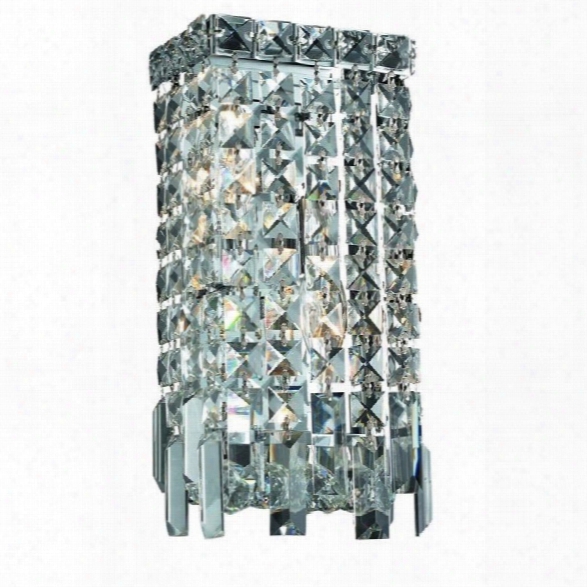 Elegant Lighting Maxime 13 2 Light Elements Crystal Wall Sconce