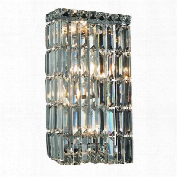 Elegant Lighting Maxime 16 4 Light Elements Crystal Wall Sconce