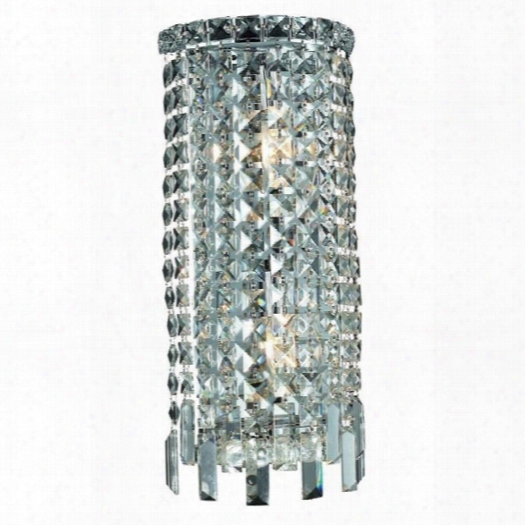 Elegant Lighting Maxime 18 2 Light Elements Crystal Wall Sconce