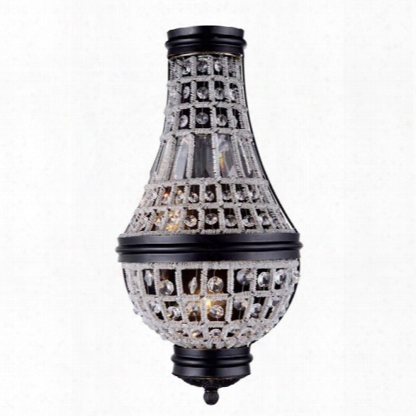 Elegant Lighting Stella 10 2 Light Royal Crystal Wall Sconce