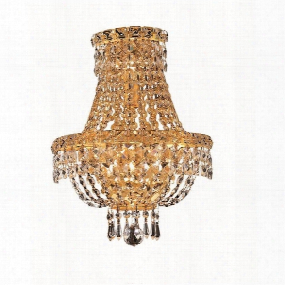 Elegant Lighting Trwnquil 12 3 Light Elements Crystal Wall Sconce