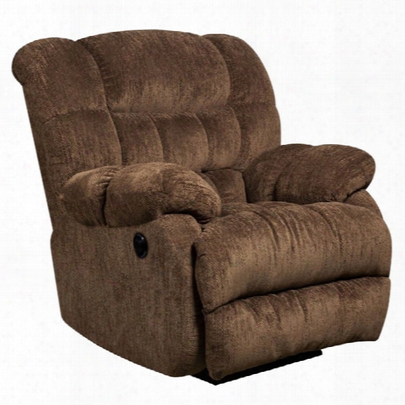 Flash Furniture Columbia Push Button Power Recliner In Mushroom Brown