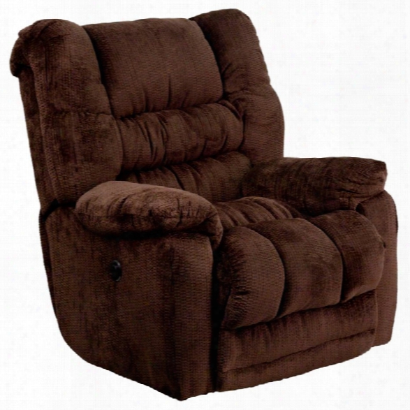 Flash Furniture Temptation Push Button Power Recliner In Mahogany