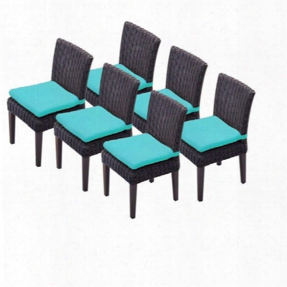 Tkc Venice Wicker Patio Dining Chairs In Aruba (set Of 6)