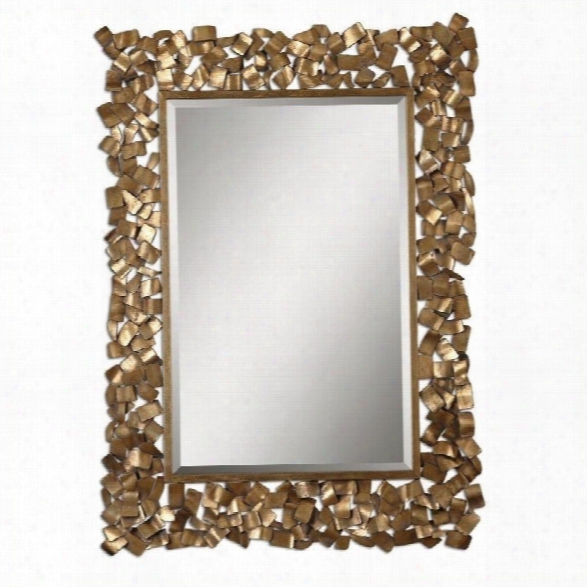 Uttermost Capulin Mirror In Antique Gold