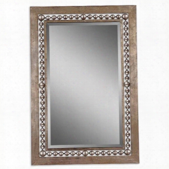 Uttermost Fidda Mirror In Antiqued Silver