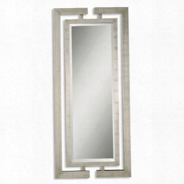 Uttermost Jamal Mirror In Scratched Silver