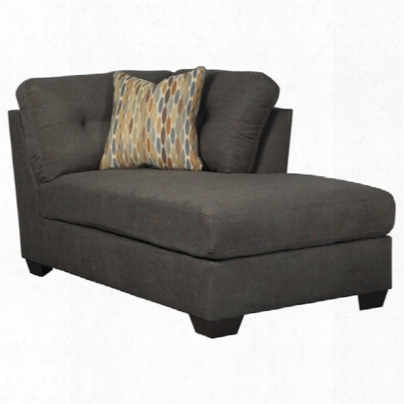 Ashley Furniture Delta City Right Corner Chaise Lounge In Steel