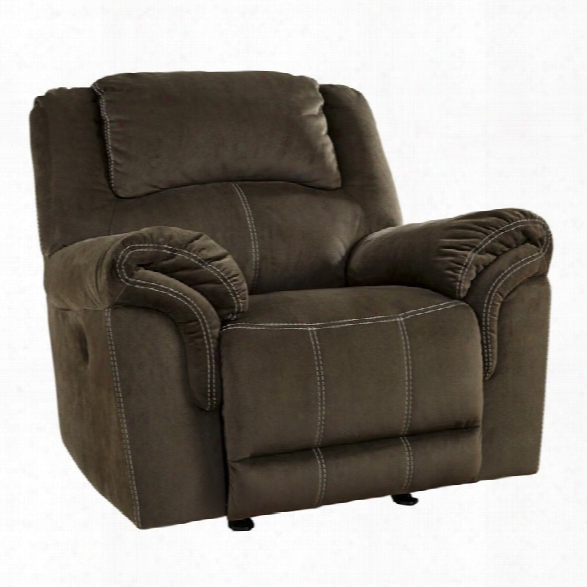 Ashley Quinnlyn Power Rocker Recliner In Coffee